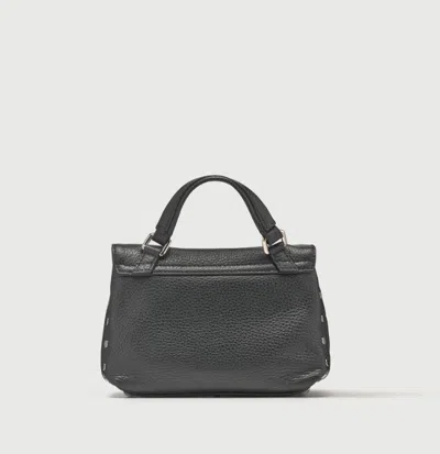 Zanellato Shoulder Bag With Stud Embellishment And Top Handle In Black
