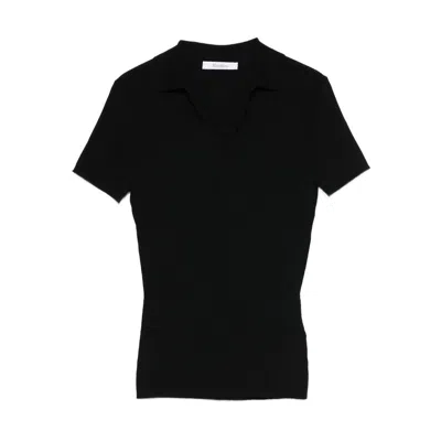 Max Mara Short-sleeve Top In Black