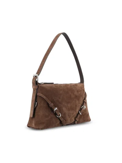 Givenchy Black Calf Leather Bos Taurus Shoulder Bag In Brown