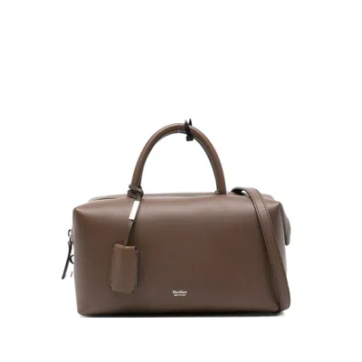 Max Mara Holdallm Tote Bag In Brown