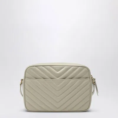 Saint Laurent Lou Cream Quilted Camera Bag In White