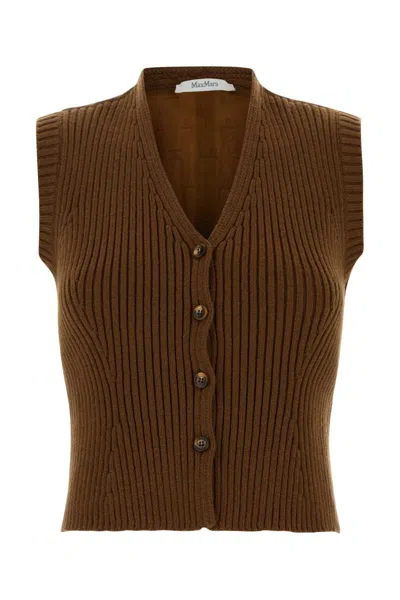 Max Mara Jackets And Vests In Brown