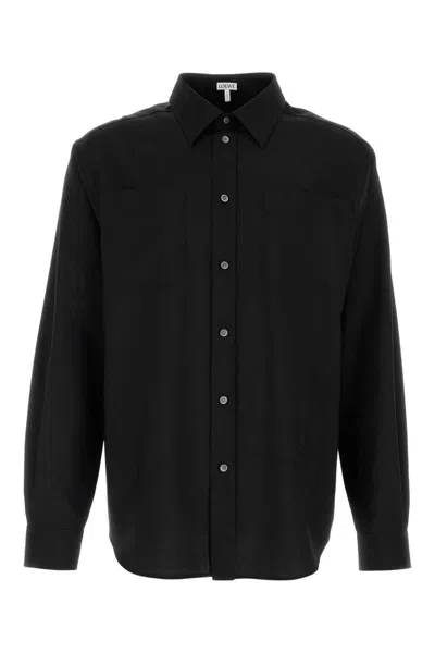Loewe Button-fastening Shirt In Black