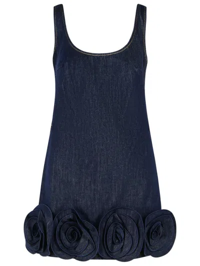 Self-portrait Blue Denim Dress In Blue