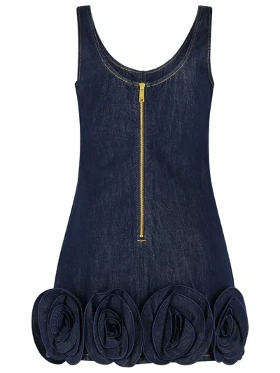 Self-portrait Blue Denim Dress In Blue