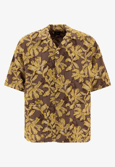 Needles Cabana Floral Shirt In Yellow