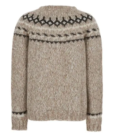 P.a.r.o.s.h Parosh Moline` Round Neck Sweater In Neutral