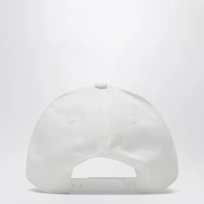 Golden Goose White Baseball Cap With Star Women In White