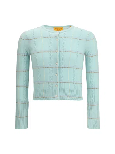 Guest In Residence Jane Check-cable Cardigan In Multi