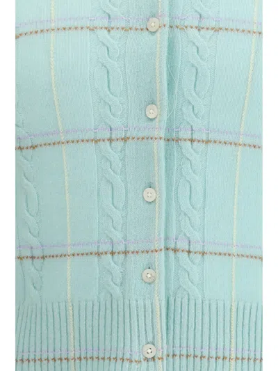 Guest In Residence Jane Check-cable Cardigan In Multi