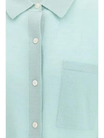 Guest In Residence Buttoned Chest-pocket Shirt In Blue