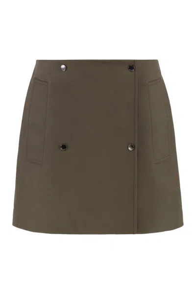 Burberry Cotton Mini-skirt In Green
