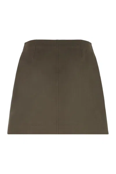 Burberry Cotton Mini-skirt In Green