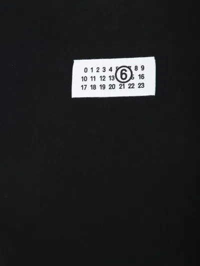 Mm6 Maison Margiela Numeric Signature Mm6 T-shirt In Black