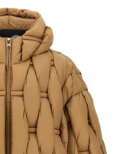 Raxxy 3d Down-filled Woven Puffer Jacket In Brown
