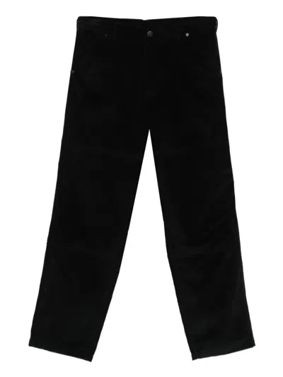 Moncler Corduroy Trousers With Pockets And Loops In Black