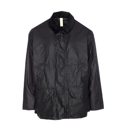 Sunflower Waxed Ripstop Leisure Jacket In Black