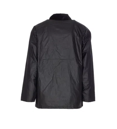 Sunflower Waxed Ripstop Leisure Jacket In Black