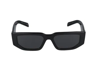 Prada Eyewear Rectangular-frame Sunglasses In Black