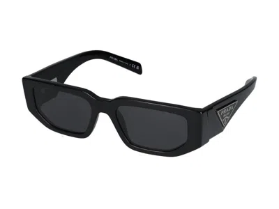 Prada Eyewear Rectangular-frame Sunglasses In Black