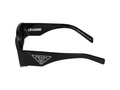 Prada Eyewear Rectangular-frame Sunglasses In Black