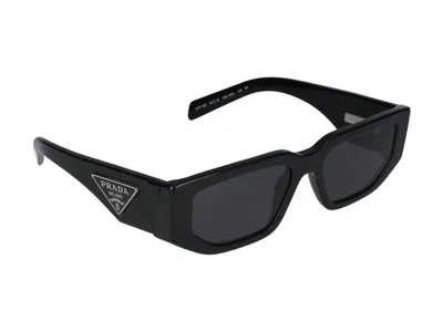 Prada Eyewear Rectangular-frame Sunglasses In Black