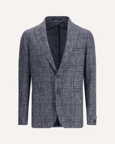 Tagliatore Rev. Lancia Microfantasia Blazer In Blue