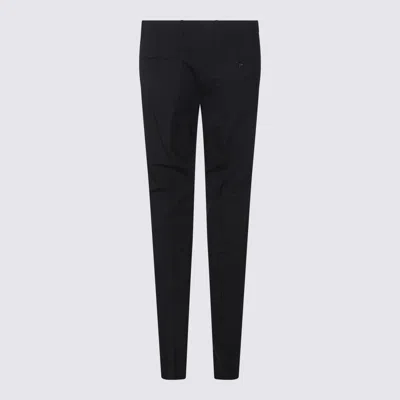 Berwich Black Virgin Wool Pants In Gray
