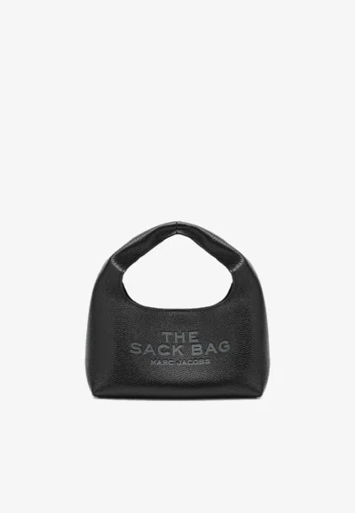 Marc Jacobs Mini Sac Grained Leather Shoulder Bag In Black