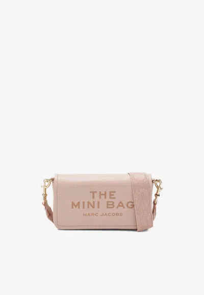 Marc Jacobs Mini Pebbled Leather Crossbody Bag In Pink
