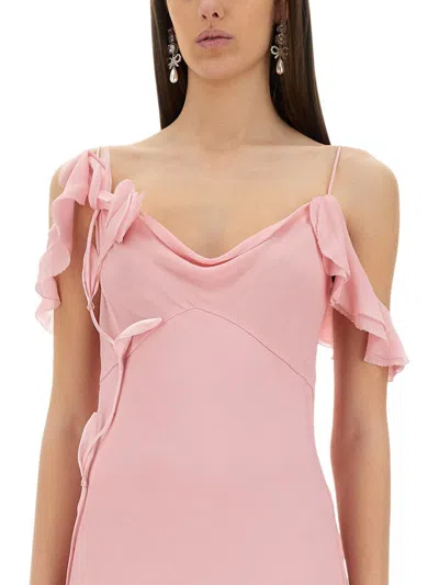 Self-portrait Self Portrait Long Dress In Pink