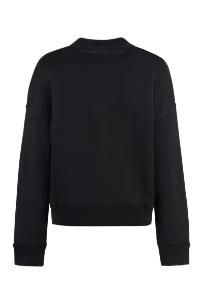 Alexander Mcqueen Fendi Navy Blue Cotton Sweater In Blue
