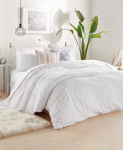 Peri Home Chenille Medallion 3-pc. Comforter Set, Full/queen In White