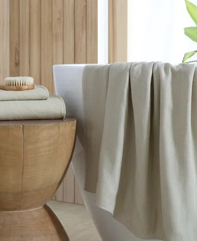 Uchino Natural Dyed Cotton Wash Cloth Towel, 14" X 13" In Brown