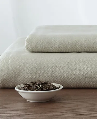 Uchino Natural Dyed Cotton Wash Cloth Towel, 14" X 13" In Brown