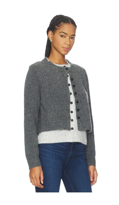 4th & Reckless Terry Cardigan In Gray