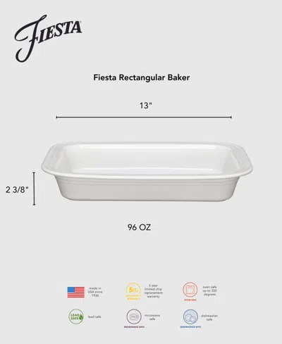 Fiesta Rectangular Baker 9" X 13" In Red