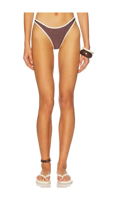 Fae Hailey Bikini Bottom In Brown