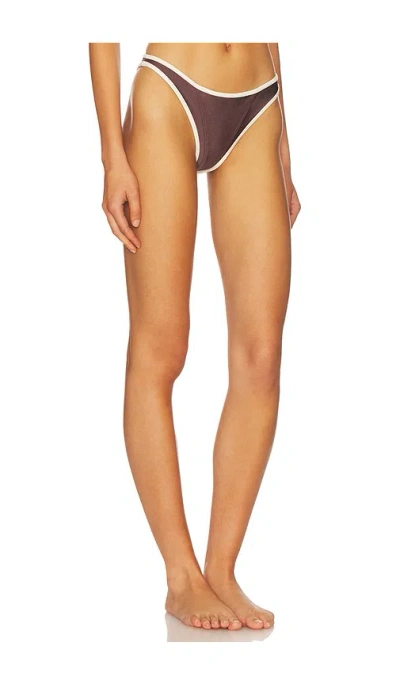 Fae Hailey Bikini Bottom In Brown