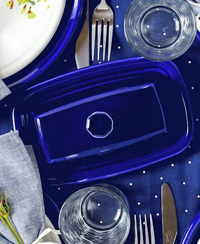 Fiesta Extra Large Covered Butter Dish In Purple