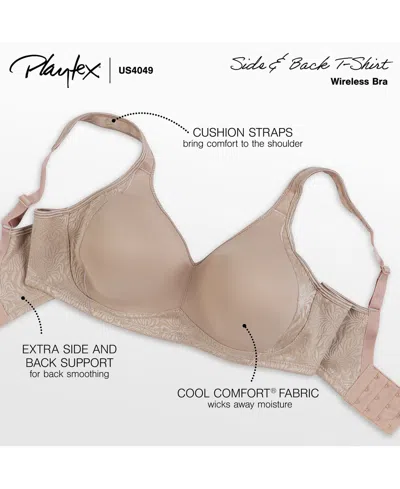 Playtex 18 Hour Smoothing Wireless Bra With Cool Comfort 4049, Online Only In Neutral