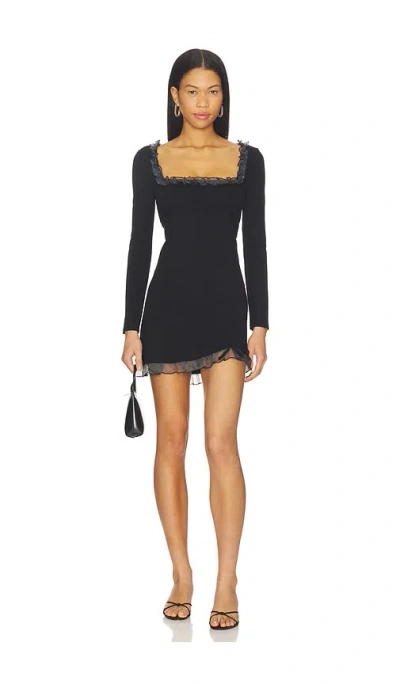 Free People Lucette Mini Dress In Black