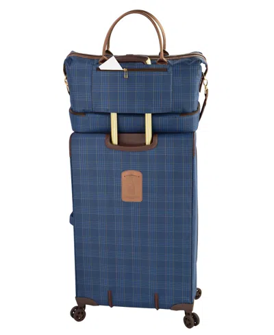 London Fog Closeout!  Brentwood Iii 20" Drop Bottom Duffel, Created For Macy's In Blue