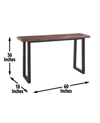 Macy's Steve Silver Jennings 60" Live Edge Wood Sofa Bar Table