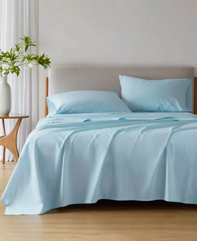 510 Design Super 144-thread Count Cotton 3-pc. Sheet Set, Twin In Blue