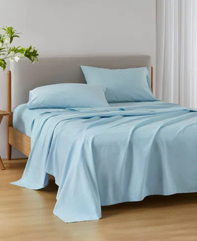 510 Design Super 144-thread Count Cotton 3-pc. Sheet Set, Twin In Blue