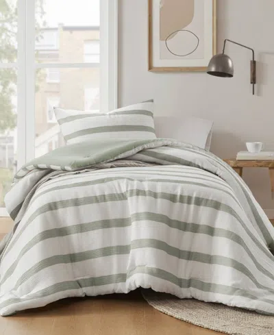 510 Design Merritt Yarn-dyed Striped 2-pc. Comforter Set, Twin/twin Xl In Green