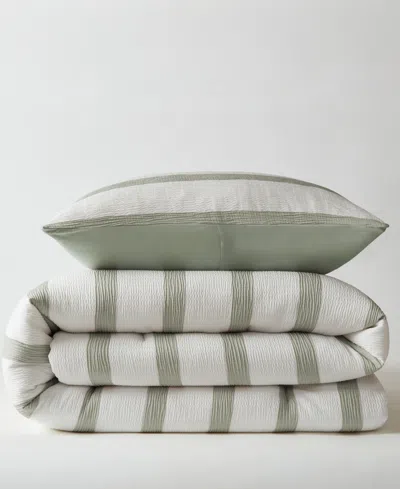 510 Design Merritt Yarn-dyed Striped 2-pc. Comforter Set, Twin/twin Xl In Green