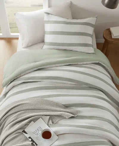 510 Design Merritt Yarn-dyed Striped 2-pc. Comforter Set, Twin/twin Xl In Green