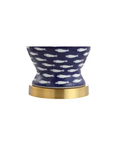 Jonathan Y School Of Fish 22" Ginger Jar Ceramic, Led Table Lamp In Multi